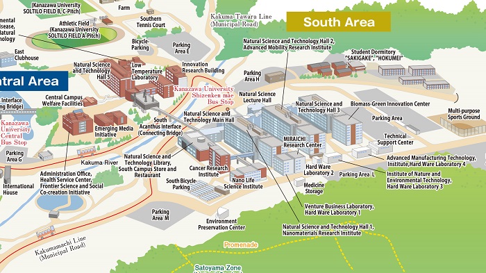 Map of the Natural Sciences Building Area